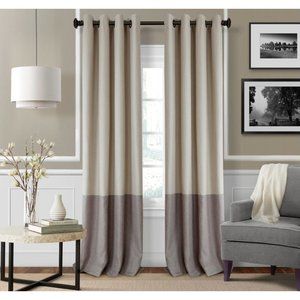 Elrene Braiden Blackout Curtain Panel in Linen 52" W x 95" L